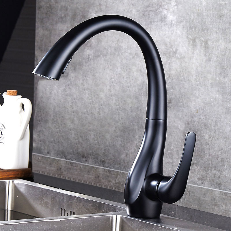 Kitchen Appliances White - BAKALA Single Handle Pull out Kitchen