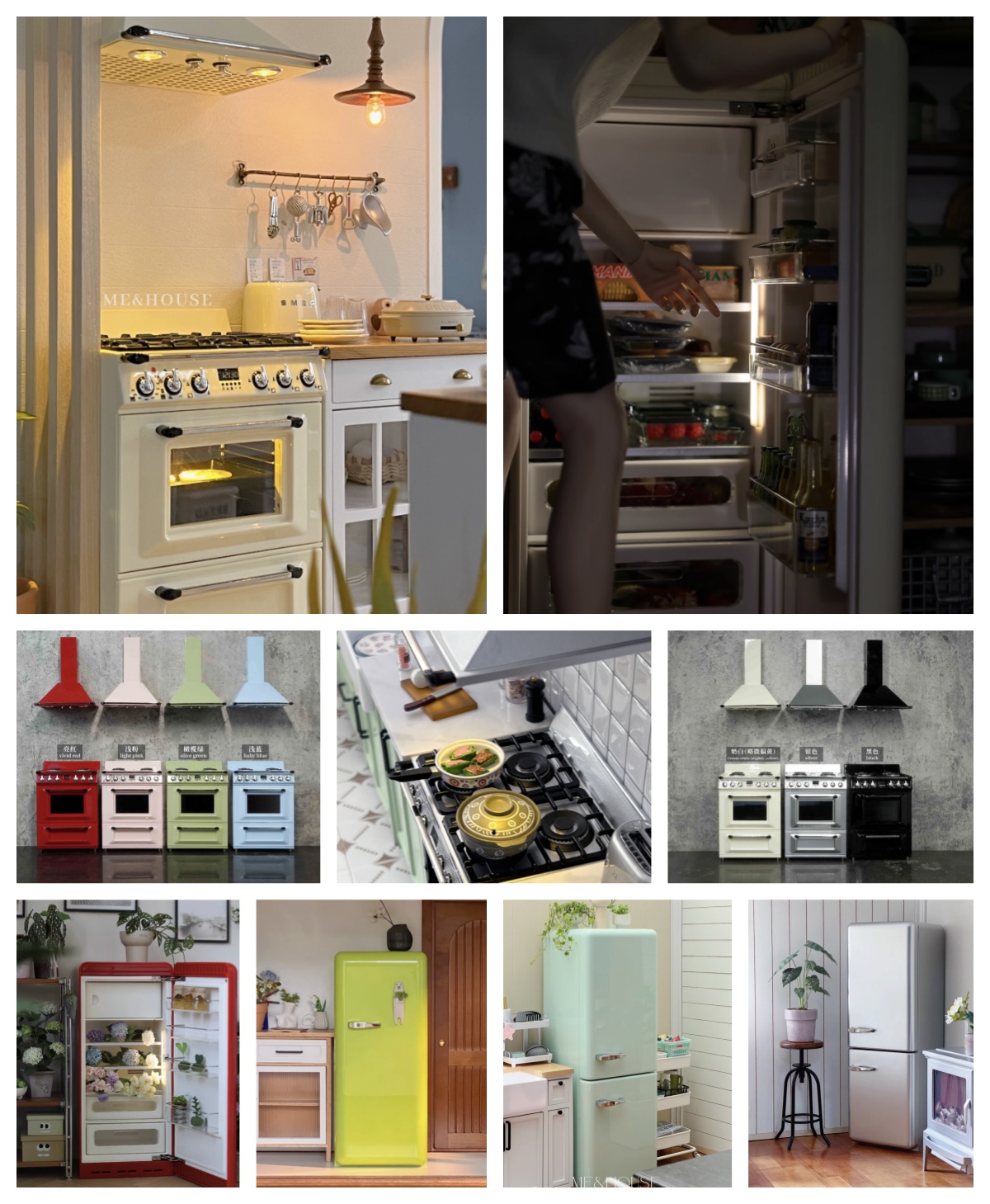 Kitchen Appliances Toys - 1/6 Modern Miniature Kitchen Furniture Blythe/BJD