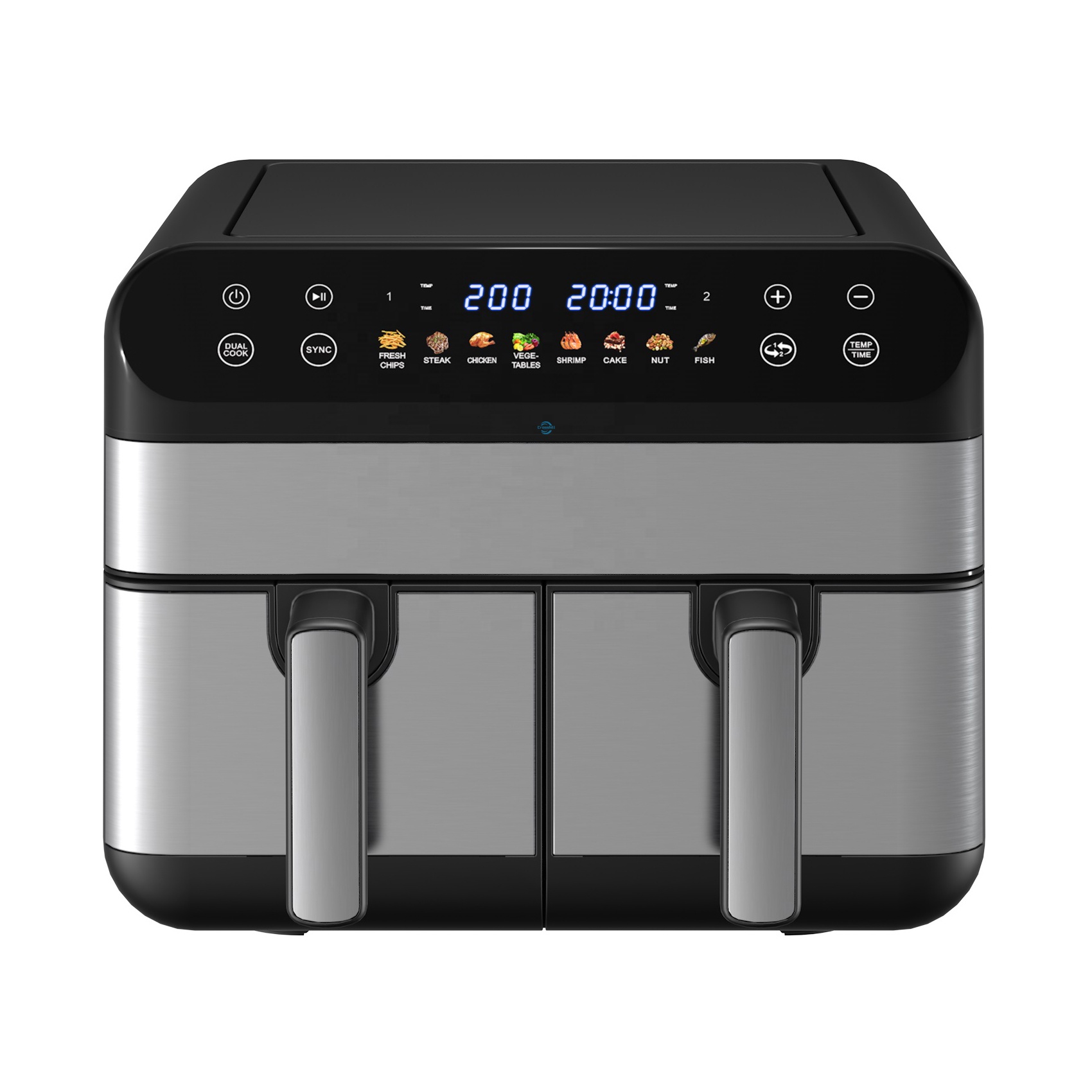Air Fryer 5L Digital - Double 5L Cooking Baskets Deep Hot