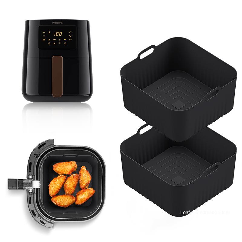 Air Fryer 5L Digital - 17cm Silicone Air Fryer Mould for
