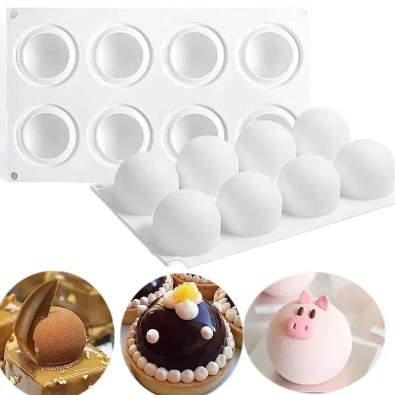 Kitchen Appliances Brand - 3D Sphere Silicone Mold For Mousse