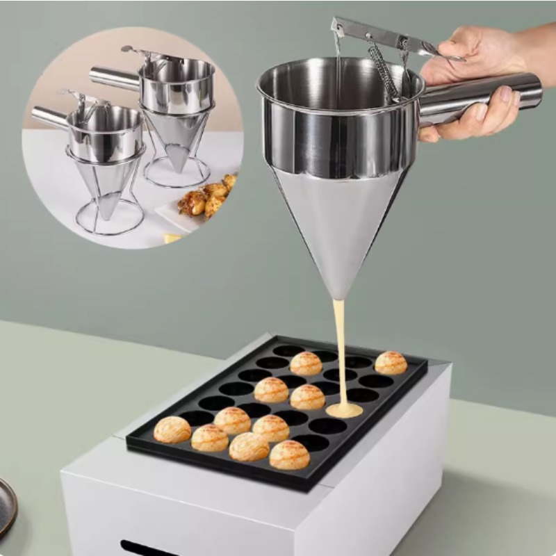 Kitchen Appliances Brand - 600/1200ML Stainless Steel Liquid Funnel Dispenser,