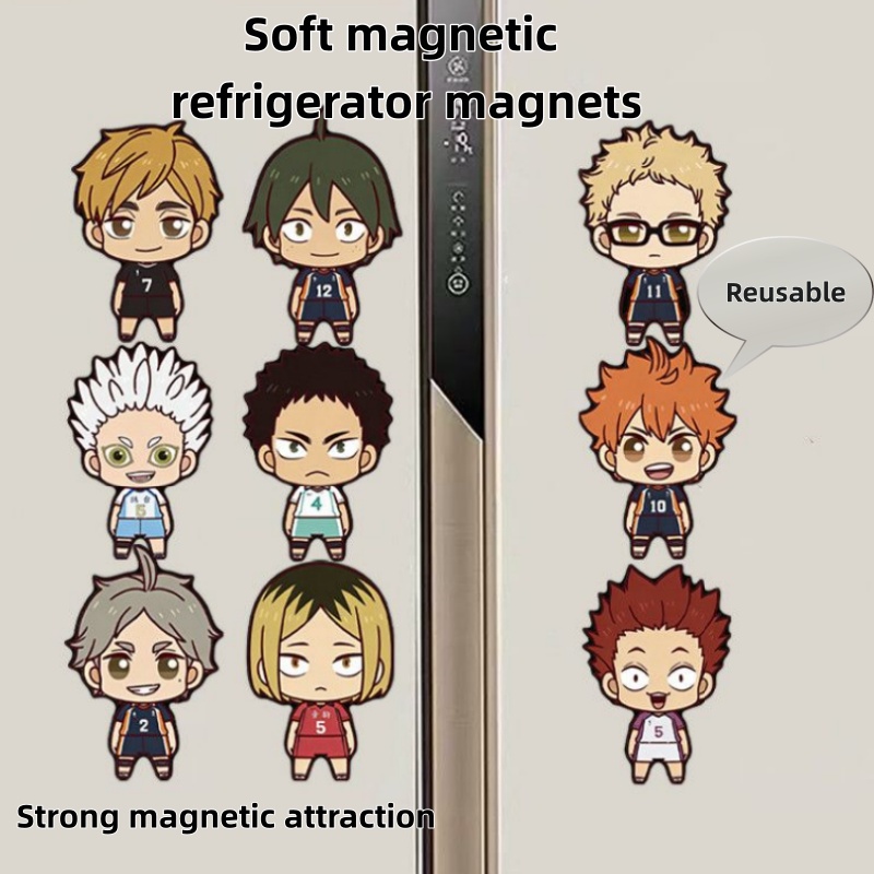 Kitchen Appliances Brand - Bestselling Haikyuu!! Creative Magnetic Fridge Stickers