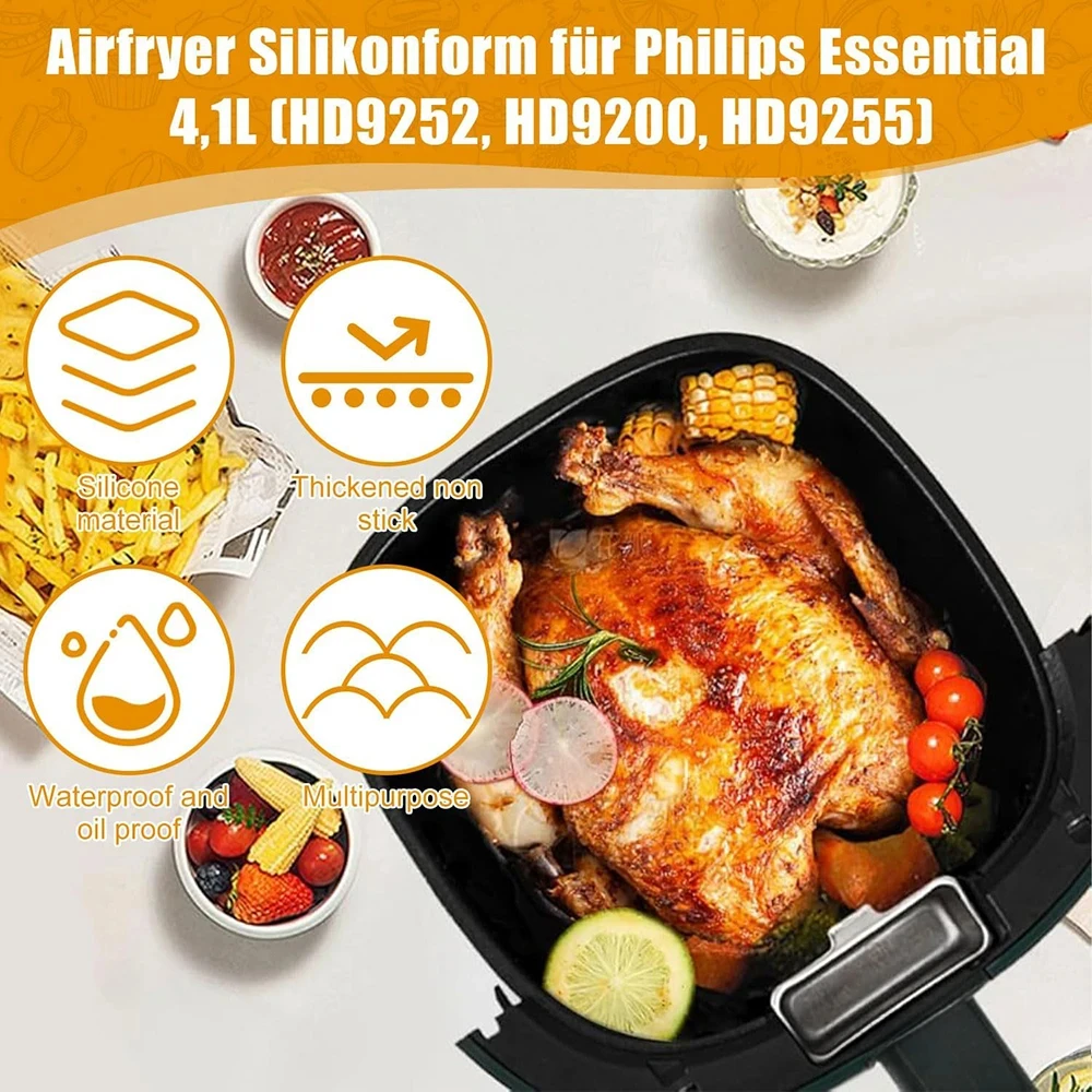 17cm Silicone Air Fryer Mold - - Air Fryer 5L Digital 评论和价格