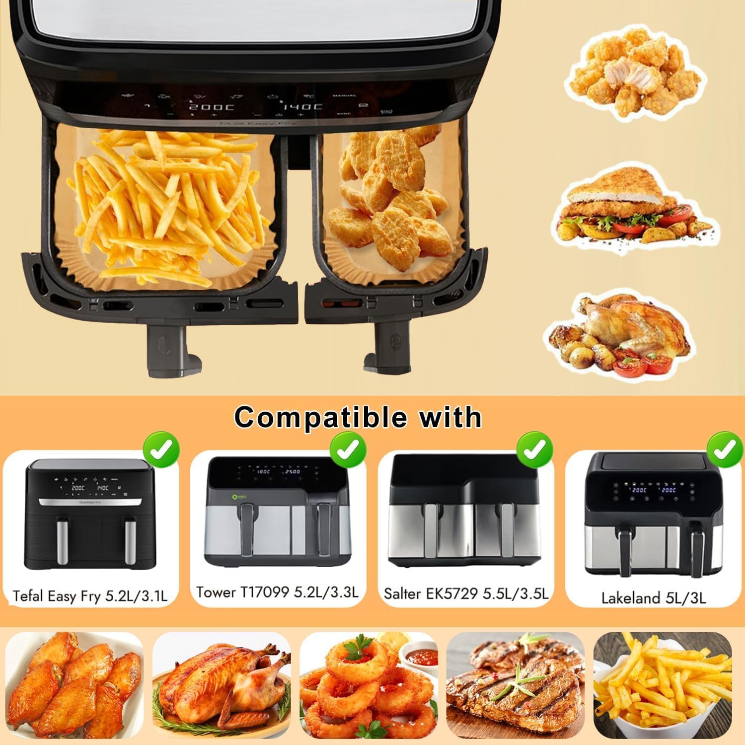Air Fryer Baking Paper Parchme - Air Fryer 5L Digital 评论和价格