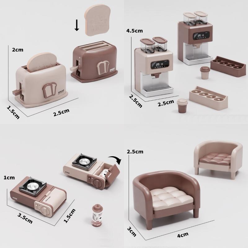 112 Scale Modern Dollhouse Mic - Kitchen Appliances Toys 评论和价格
