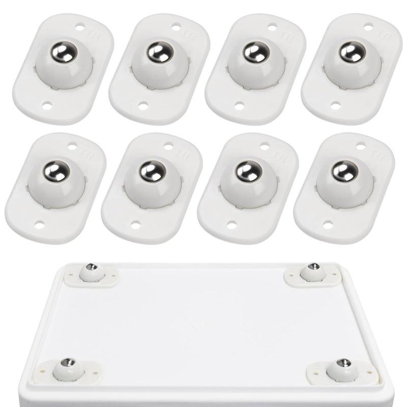 8 Pcs Self Adhesive Caster Whe - Kitchen Appliances White 评论和价格