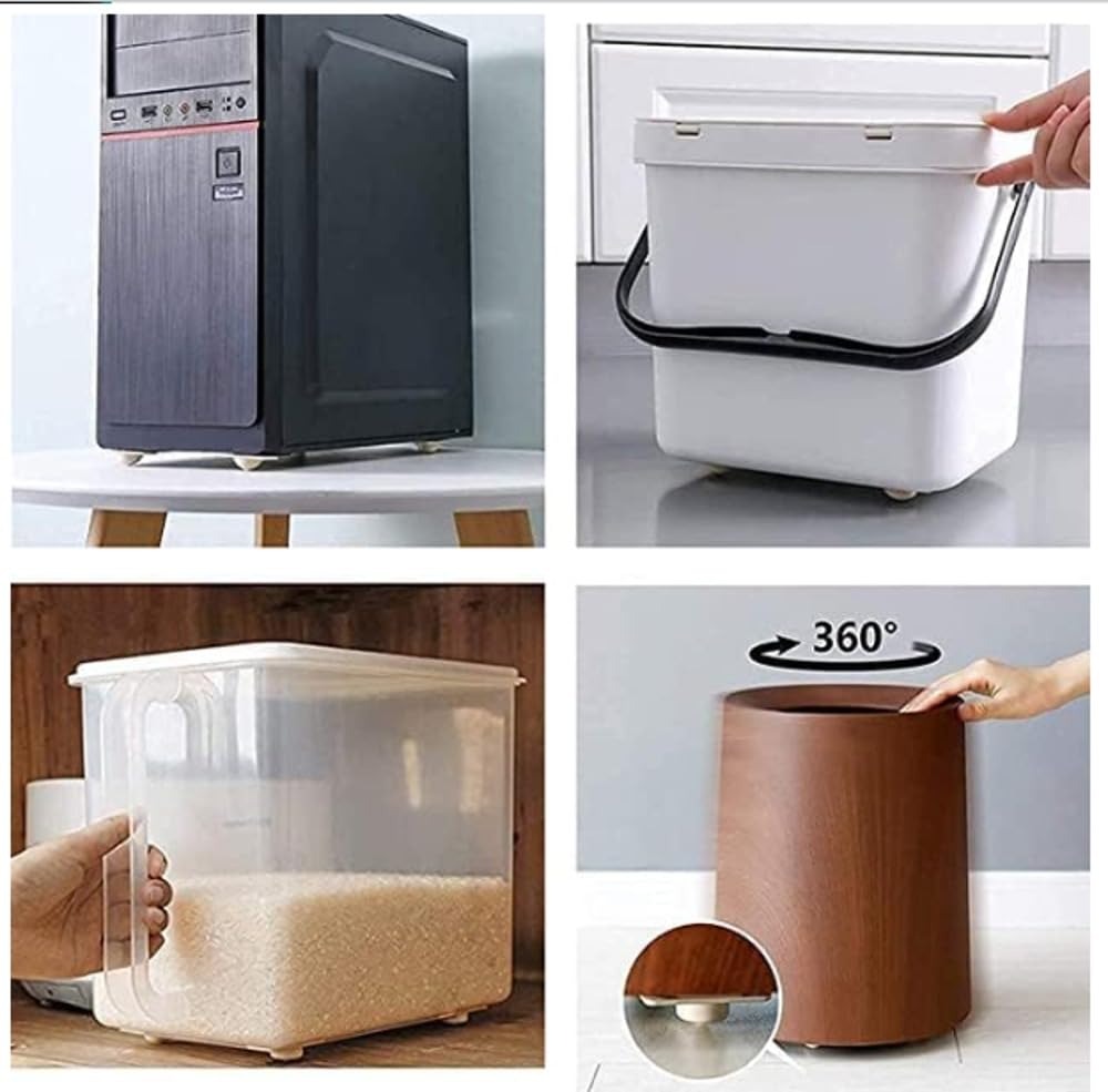 8 Pcs Self Adhesive Caster Whe - Kitchen Appliances White 评论和价格