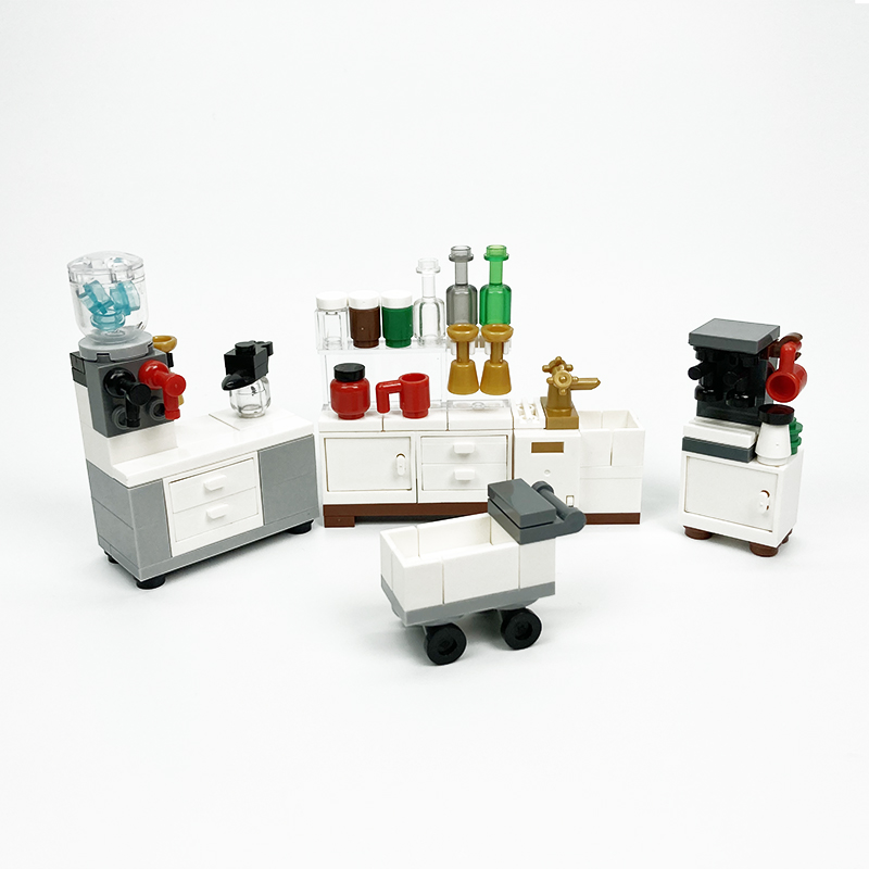 MOC block creative toys kitche - Kitchen Appliances Toys 评论和价格