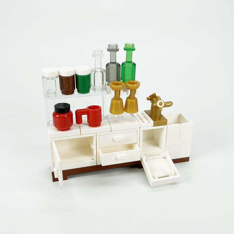 MOC block creative toys kitche - Kitchen Appliances Toys 评论和价格