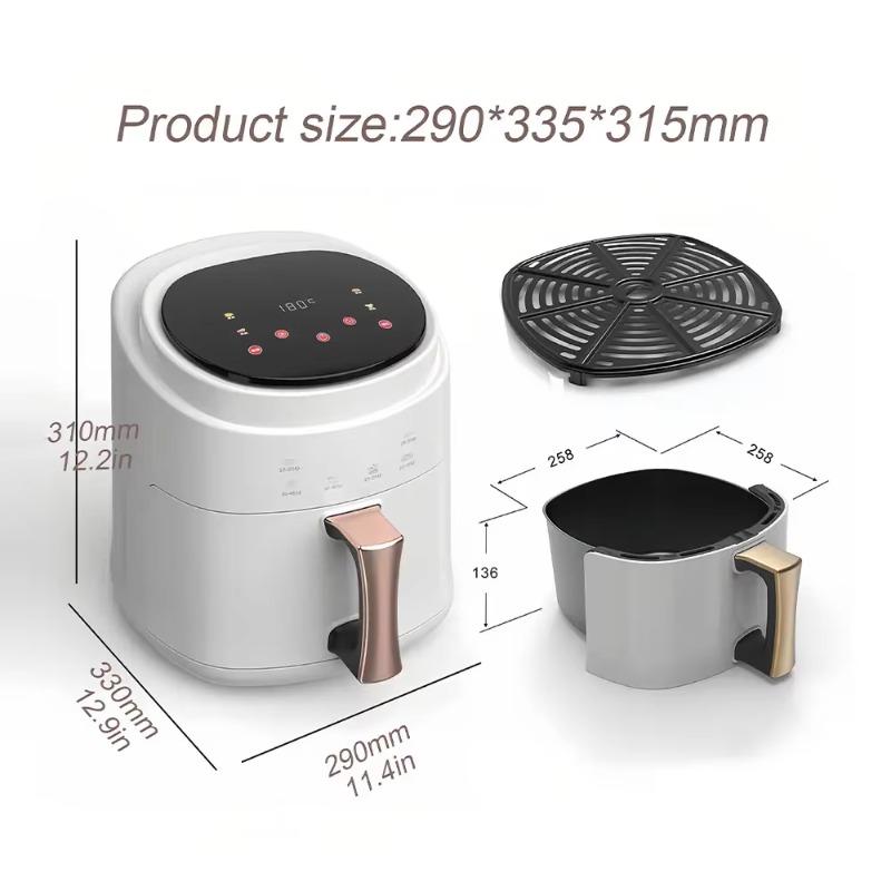 2800W 5L 6L 8L Digital Control - Air Fryer 5L Digital 评论和价格