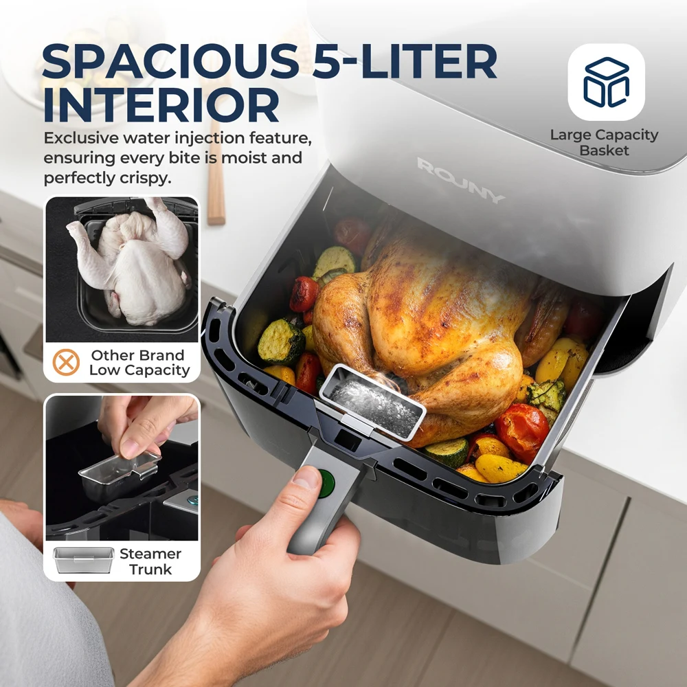 Digital Air Fryer with Visible - Air Fryer 5L Digital 评论和价格
