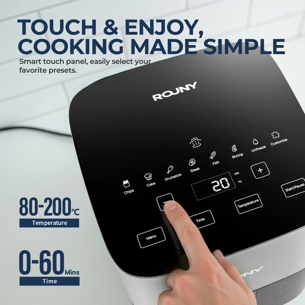 Digital Air Fryer with Visible - Air Fryer 5L Digital 评论和价格