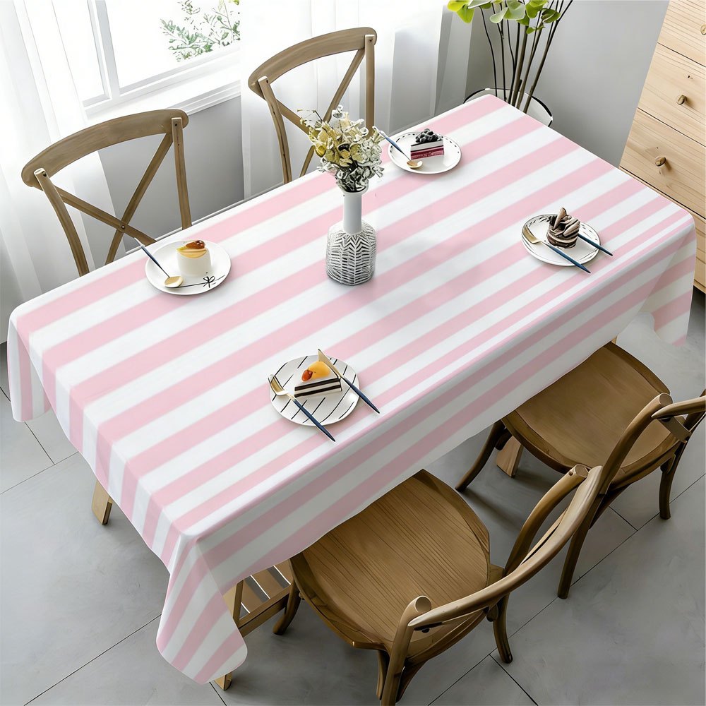 Pink White Striped Rectangle T - Kitchen Appliances White 评论和价格