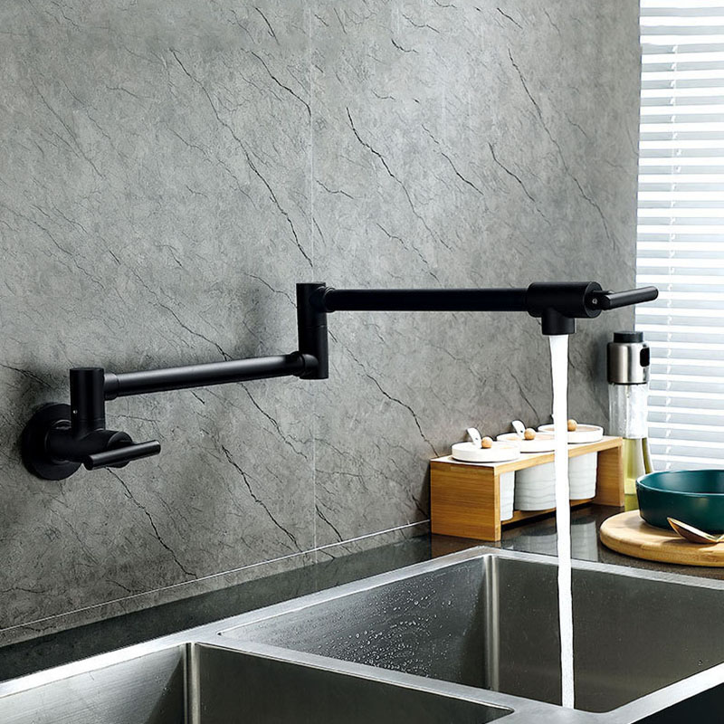 Black Wall Mounted Pot Filler  - Kitchen Appliances White 评论和价格