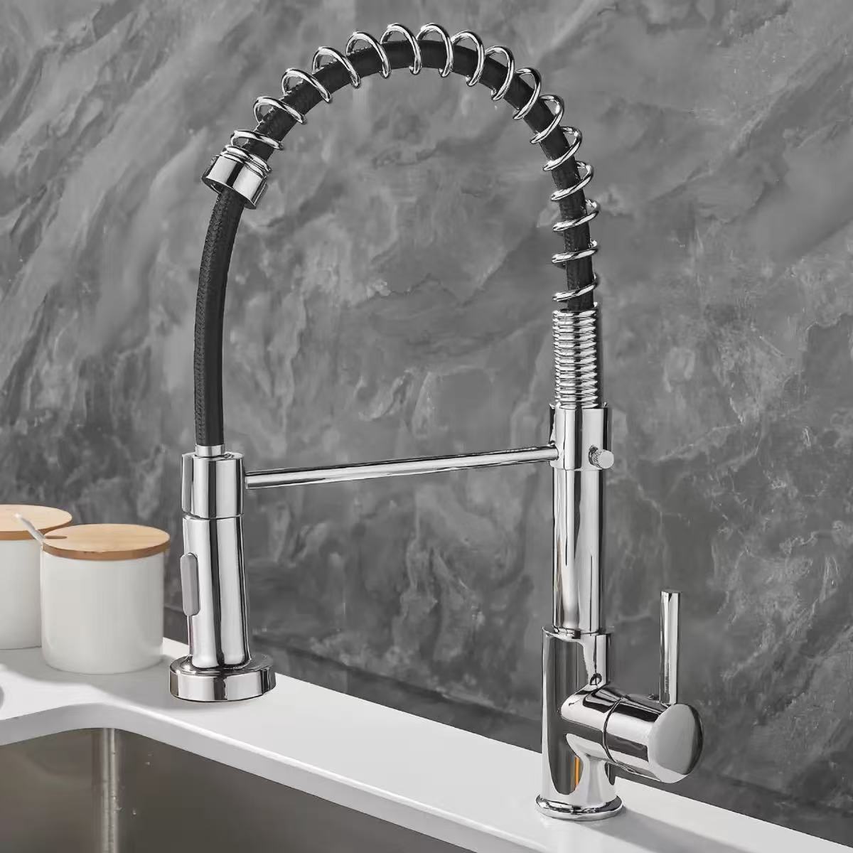 Stainless steel kitchen faucet - Kitchen Appliances White 评论和价格