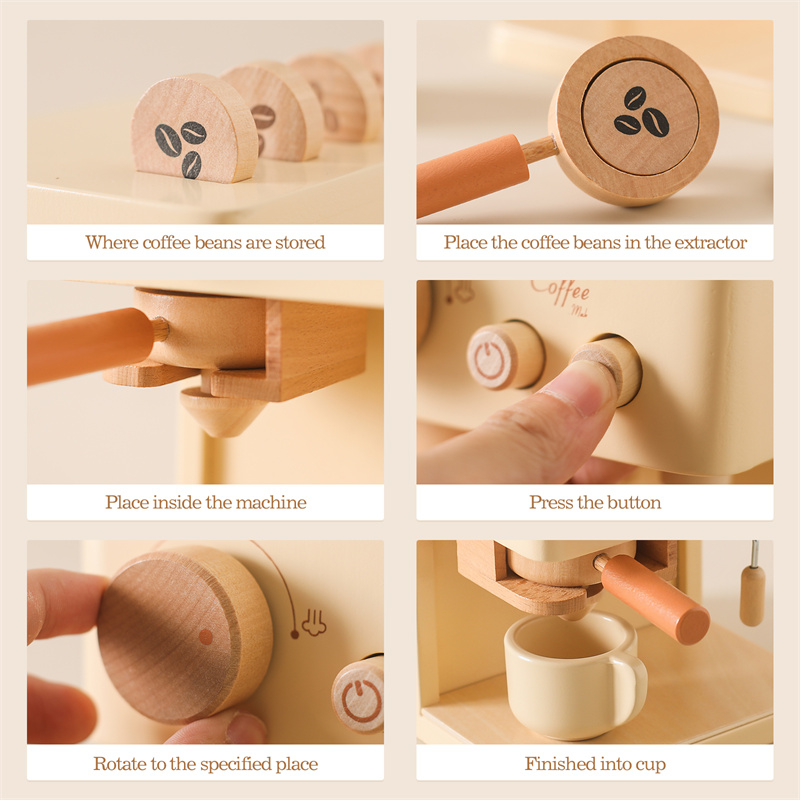 Kids Wooden Montessori Toy Set - Kitchen Appliances Toys 评论和价格